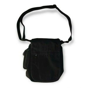 KAVU Crossbody Purse Black Canvas Shoulder Bag Keeper